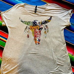 Western vintage style tshirt
